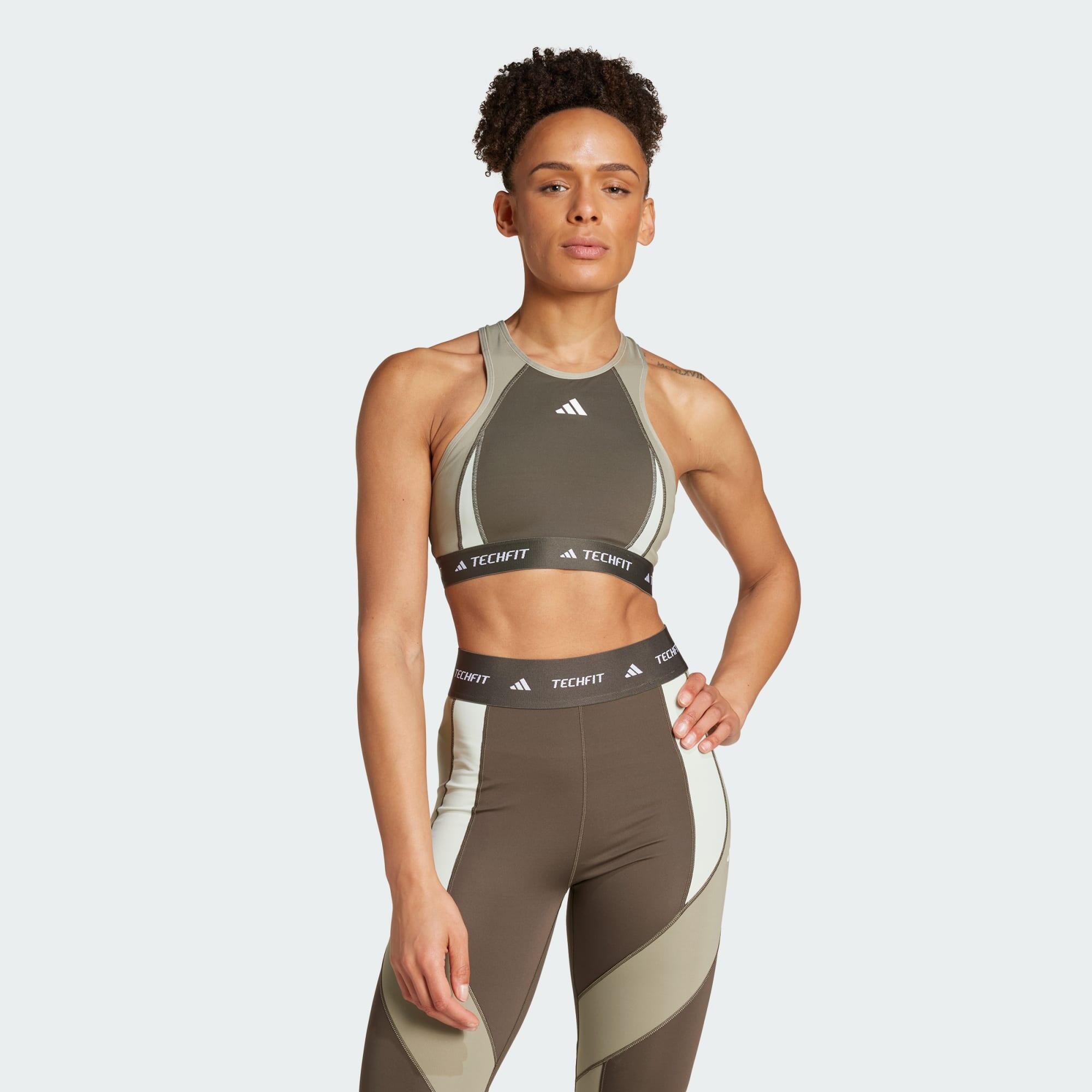 ADIDAS TECHFIT Medium-Support High-Neck Colorblock Sport-BH