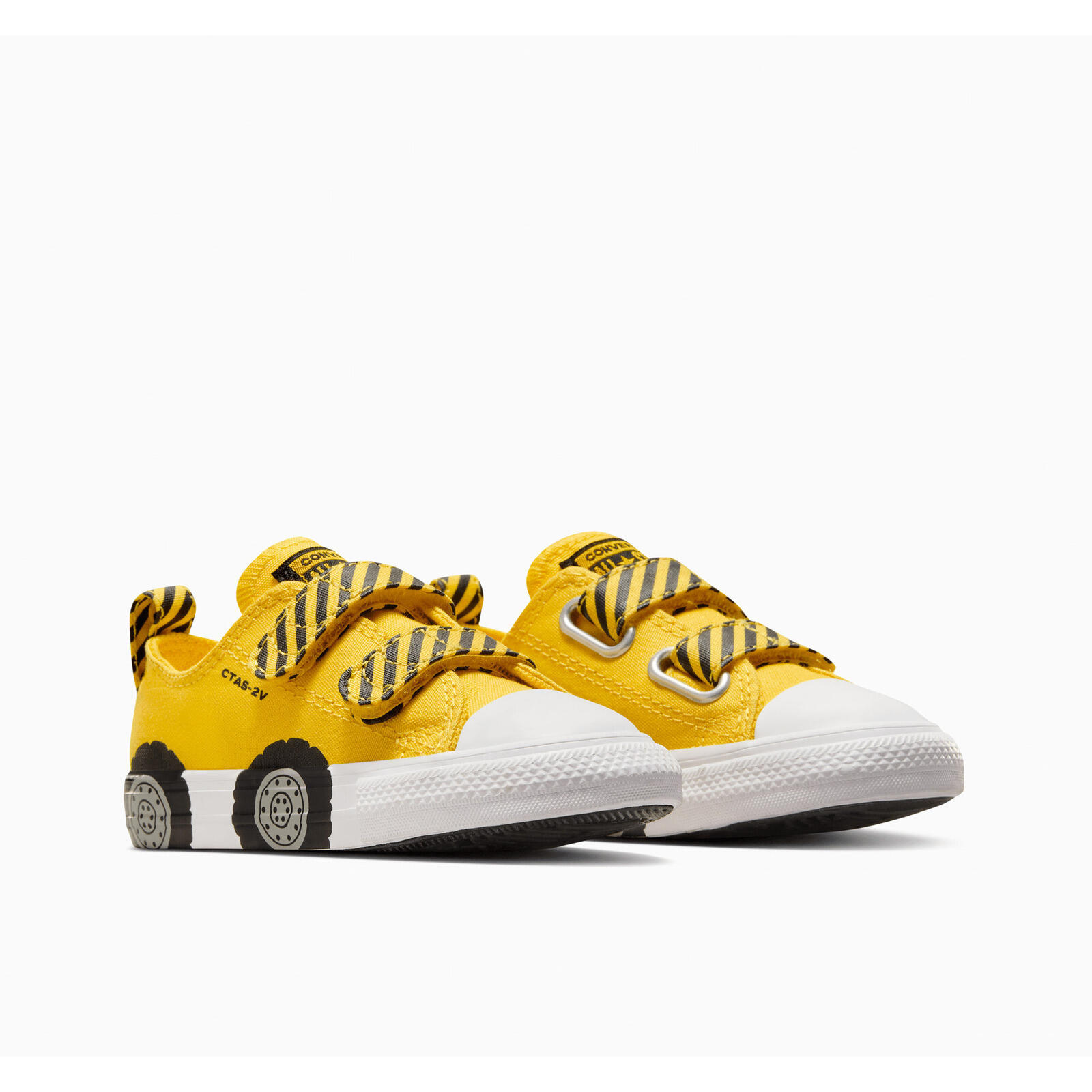 Baskets Converse Chuck Taylor As 2v, Jaune, Enfants 5/5