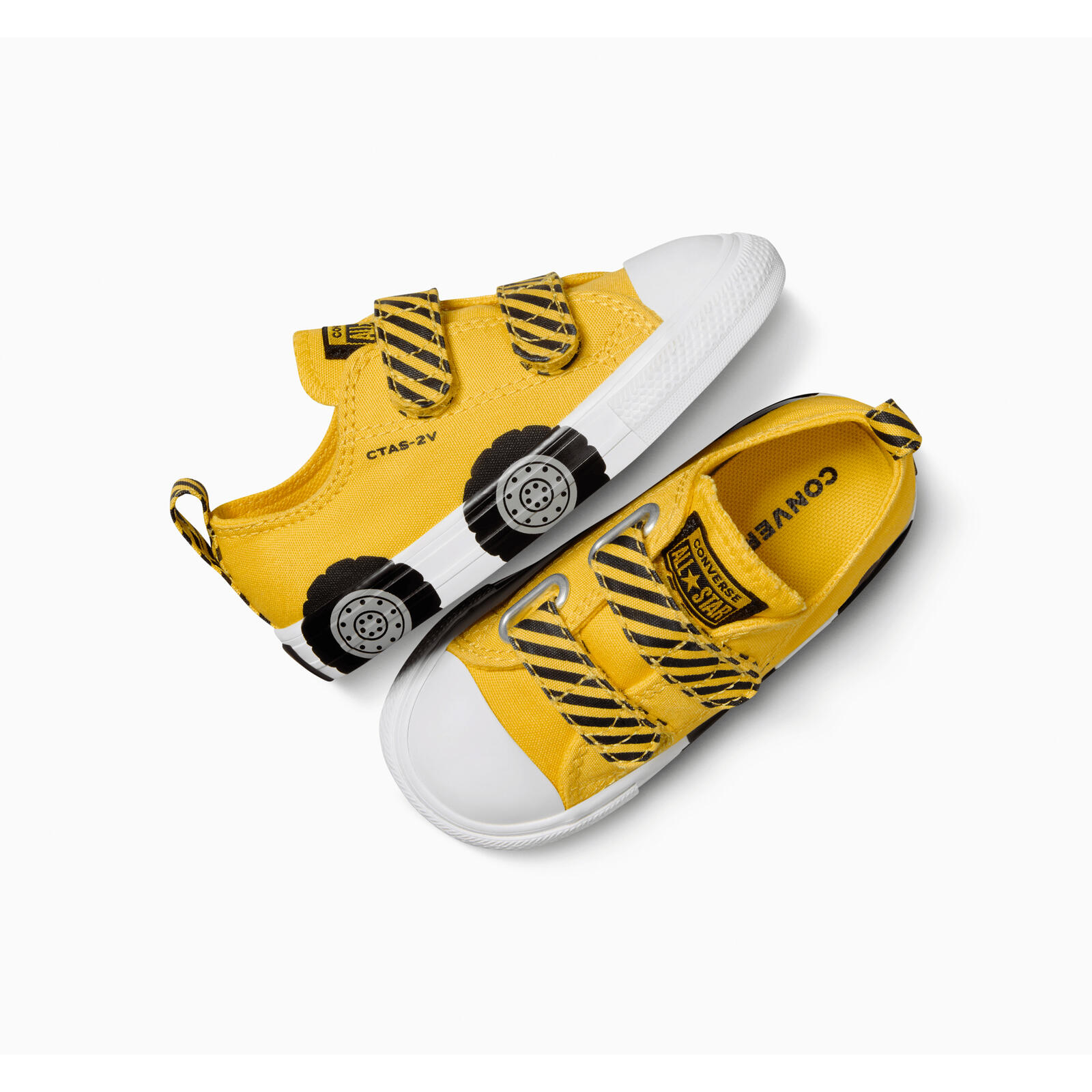Baskets Converse Chuck Taylor As 2v, Jaune, Enfants 2/5