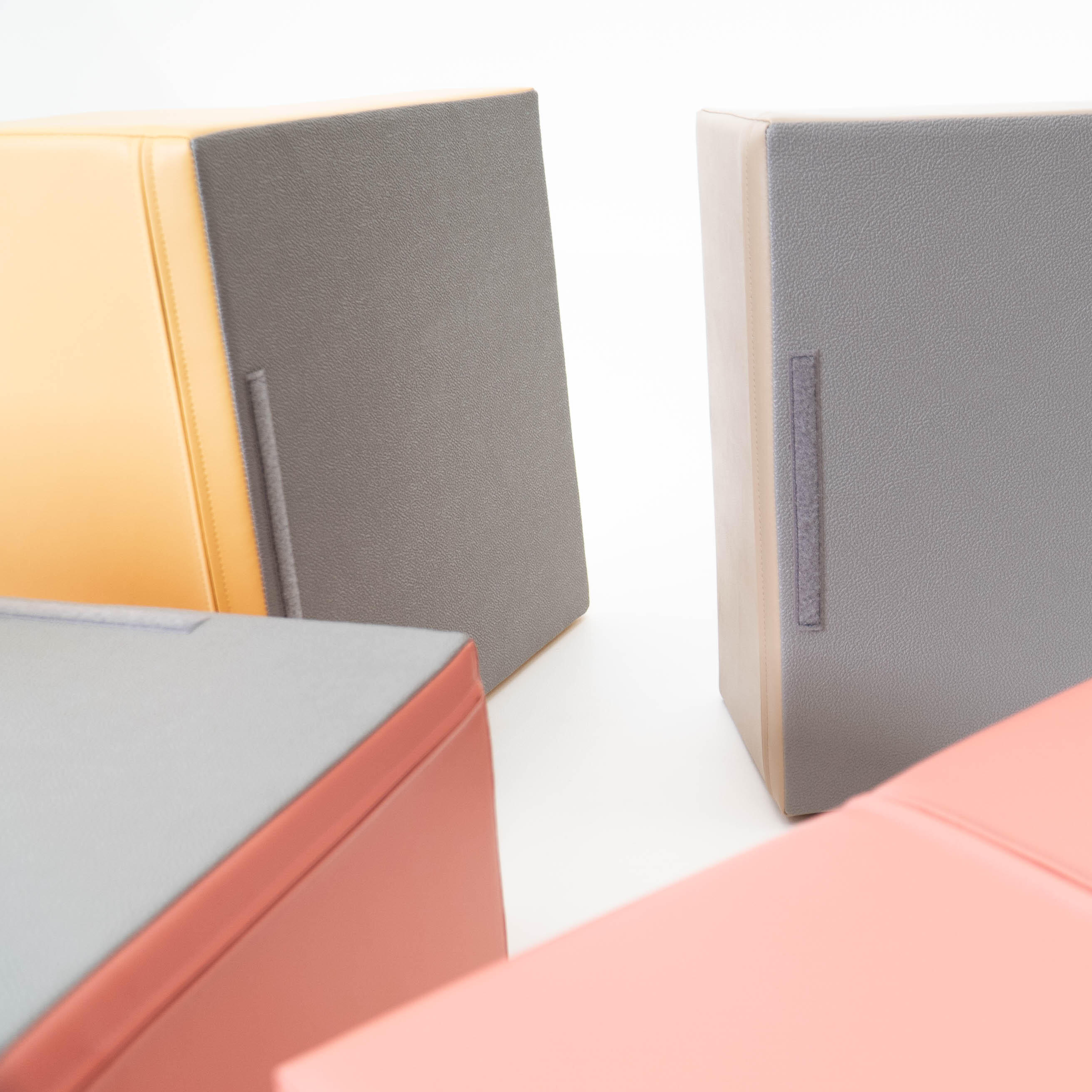 Blocchi per Bambini in Schiuma, Kit di attività Soft Play, beige-rosa 6/7
