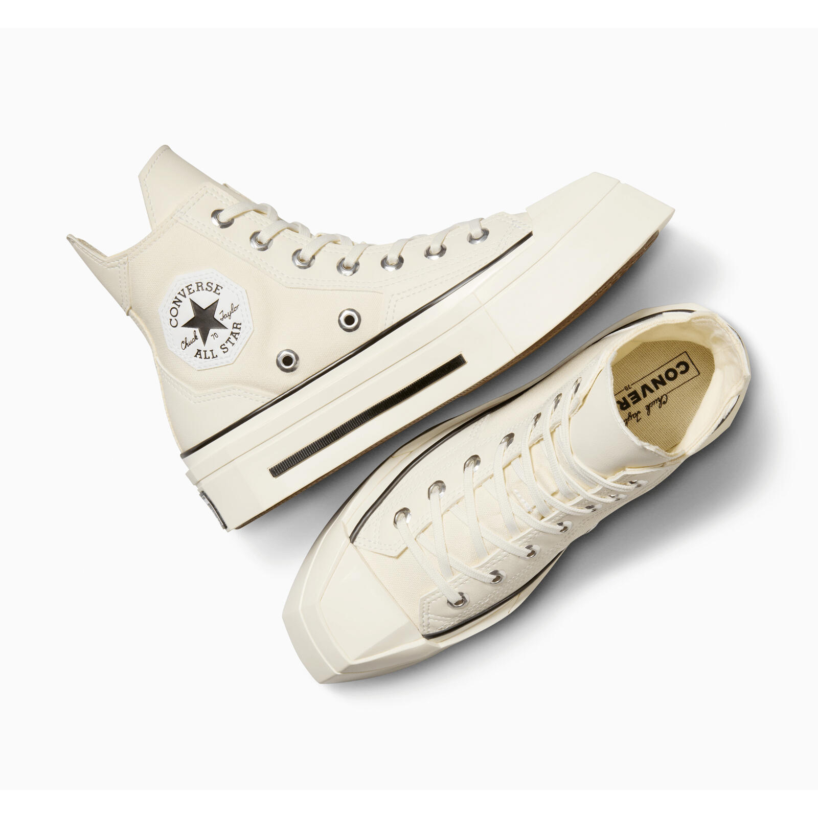 Baskets Converse Chuck 70 De Luxe Squared, Beige, Unisexe 2/5