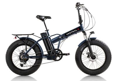 Bici Elettrica Fat Mistral Levante 36V 10Ah Blu scuro