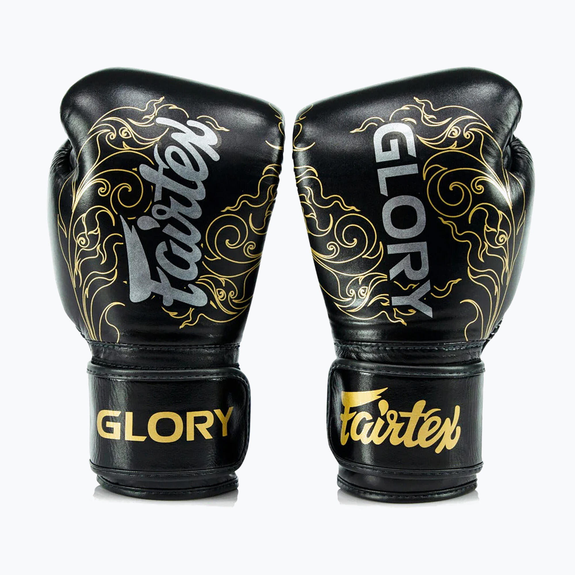 Luvas de boxe Fairtex BGVG3 "Glory" pretas/douradas de 10 oz 5/5