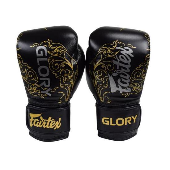Guantoni da boxe Fairtex BGVG3 "Glory" Nero/Oro 10 oz
