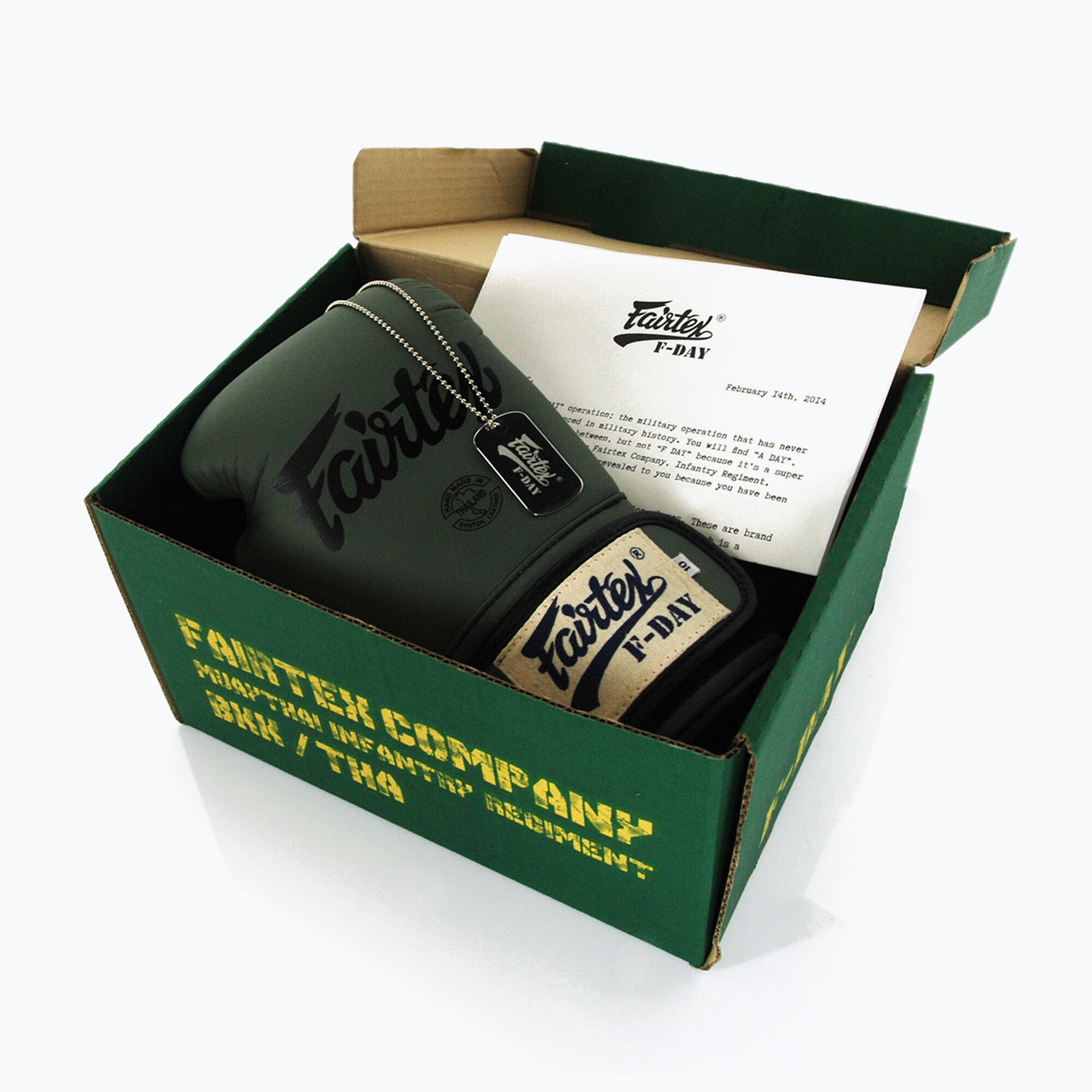 Boxing Gloves Fairtex BGV11 – F-Day Limited Edition – Green – 16 oz 5/5