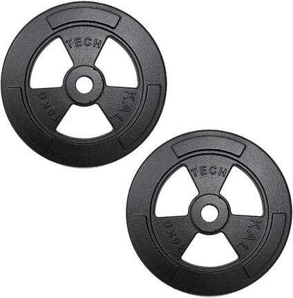 2 Profi-Hantelscheiben 10 kg Bohrung ø 30 mm FF