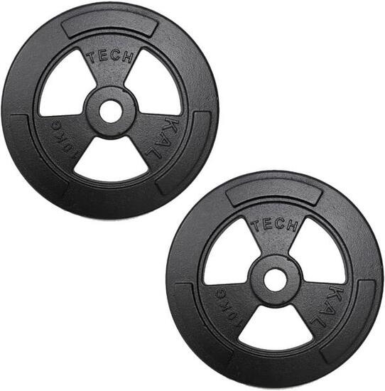 2 Dischi Olimpionici da 10 Kg Foro da ø 30 mm FF