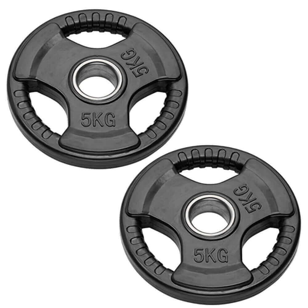 2 x 5 kg Rubberised Olympic Plates FF
