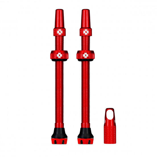 Tubeless V2 valves kit (pair) 80mm Red