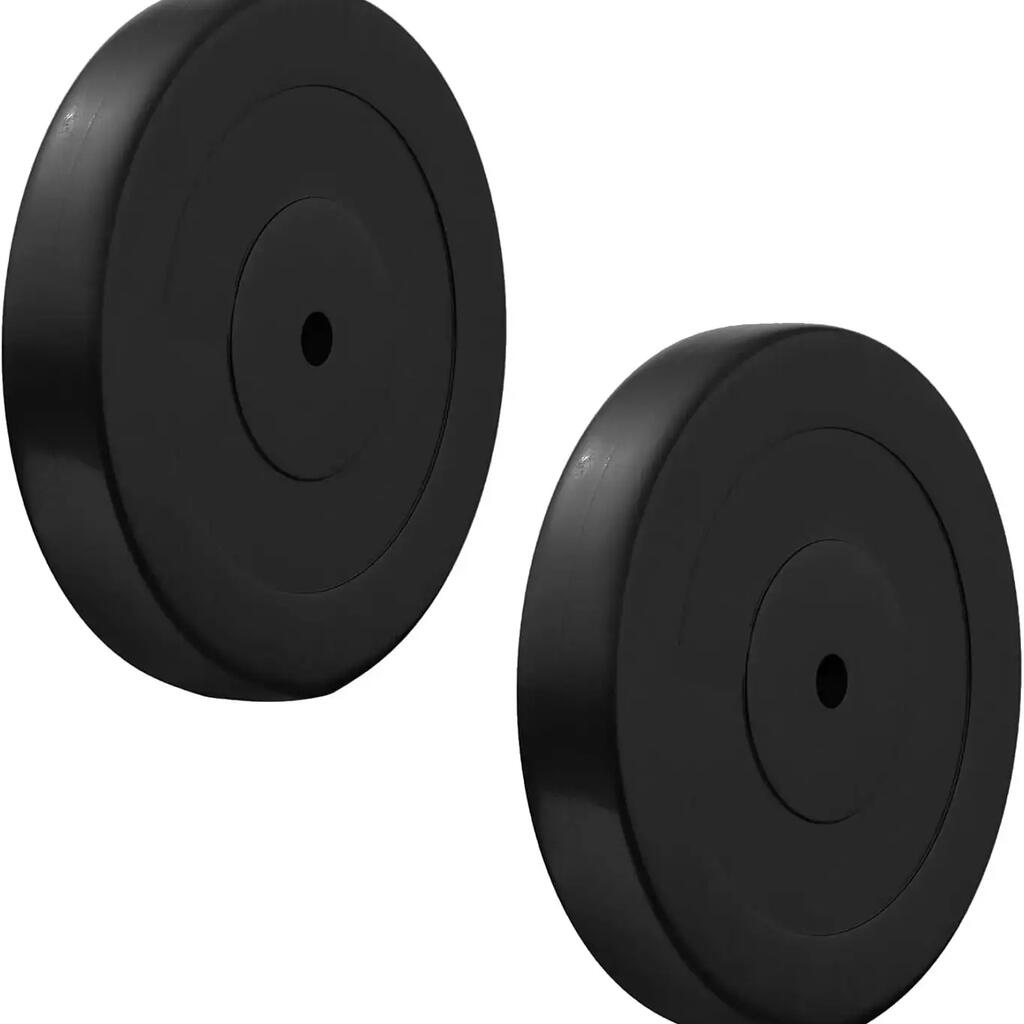 2 x 20kg Rubber Plates for 30mm Barbell Bumper Dumbbell Plates FF