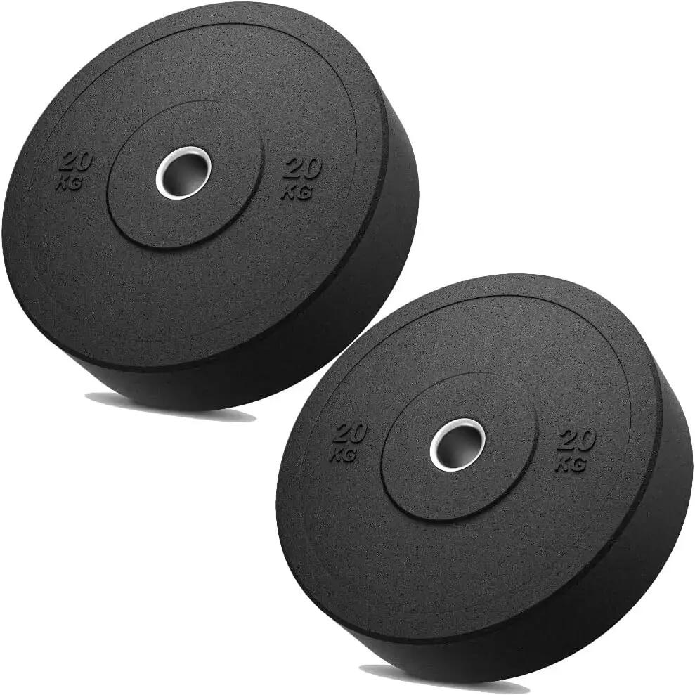 2 x 20kg Rubber Bumper Plates for 51mm Olympic Barbell FF