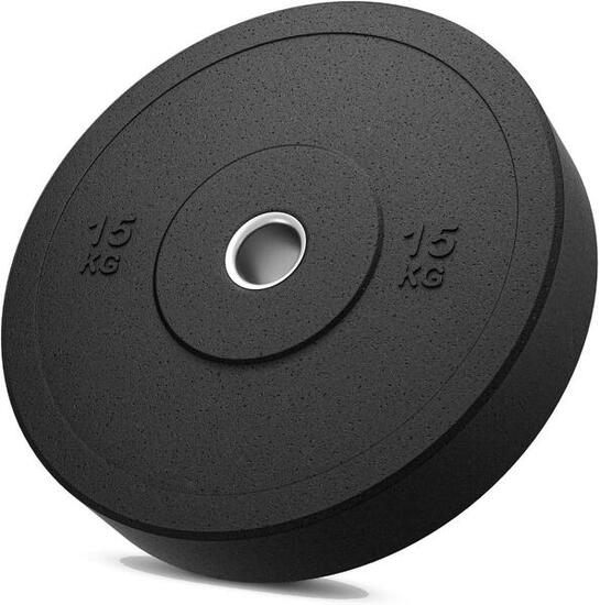 Disco Gommato da 15 Kg per Bilanciere Olimpionico Foro 51mm FF