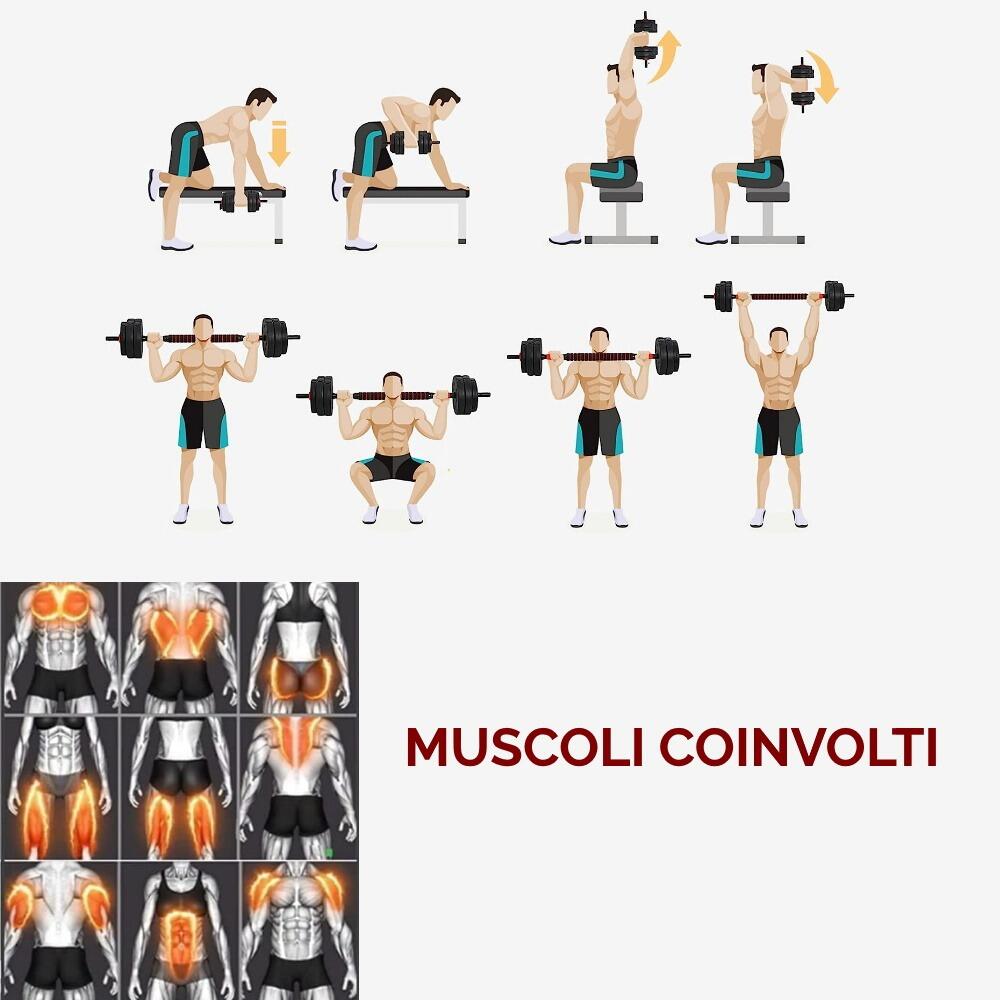 Verstelbare en Omvormbare Dumbbellset van 15 kg FF 5/5
