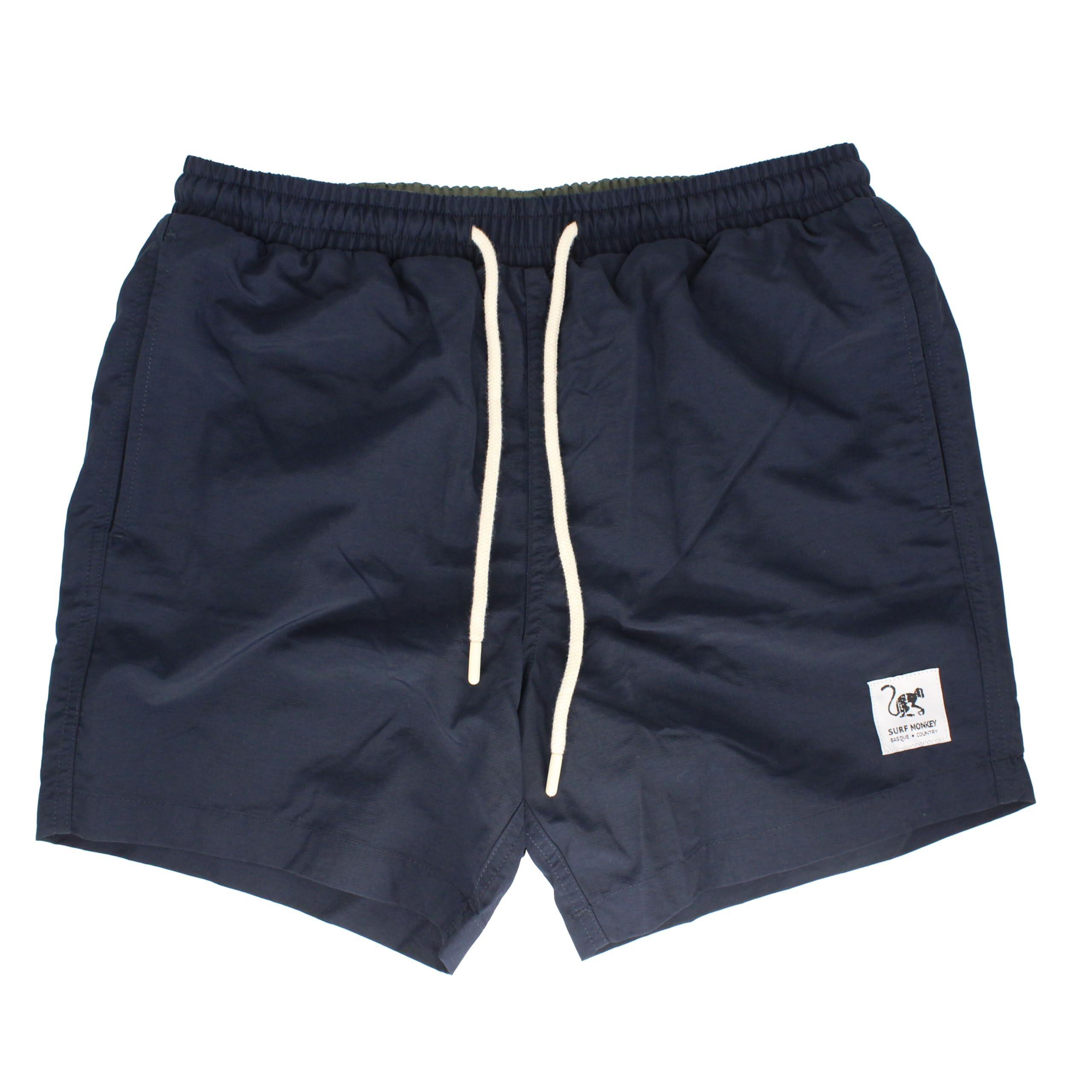 Surf Monkey - Short De Bain Pour Homme - Polyester Recyclé / Séchage Rapide (marine) - Maillot De Bain 1 Pièce - Bleu -  L - Decathlon