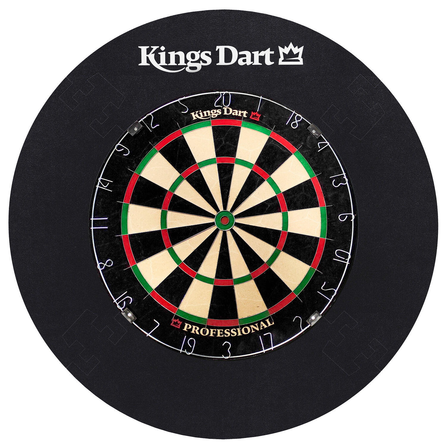 KINGS DART Dart-Set Profi Professional (Metallring), Schwarz Darts / Steeldarts Unisex