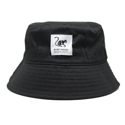 Hoed - 100% katoen / volwassene / draadloos (zwart)