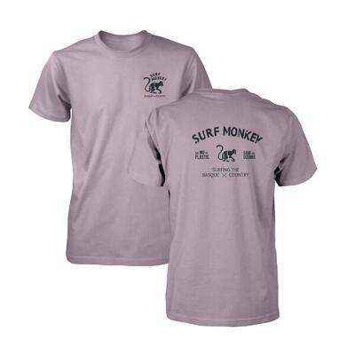 Biologisch katoenen t-shirt - geen plastic - korte mouw / volwassene (lila)
