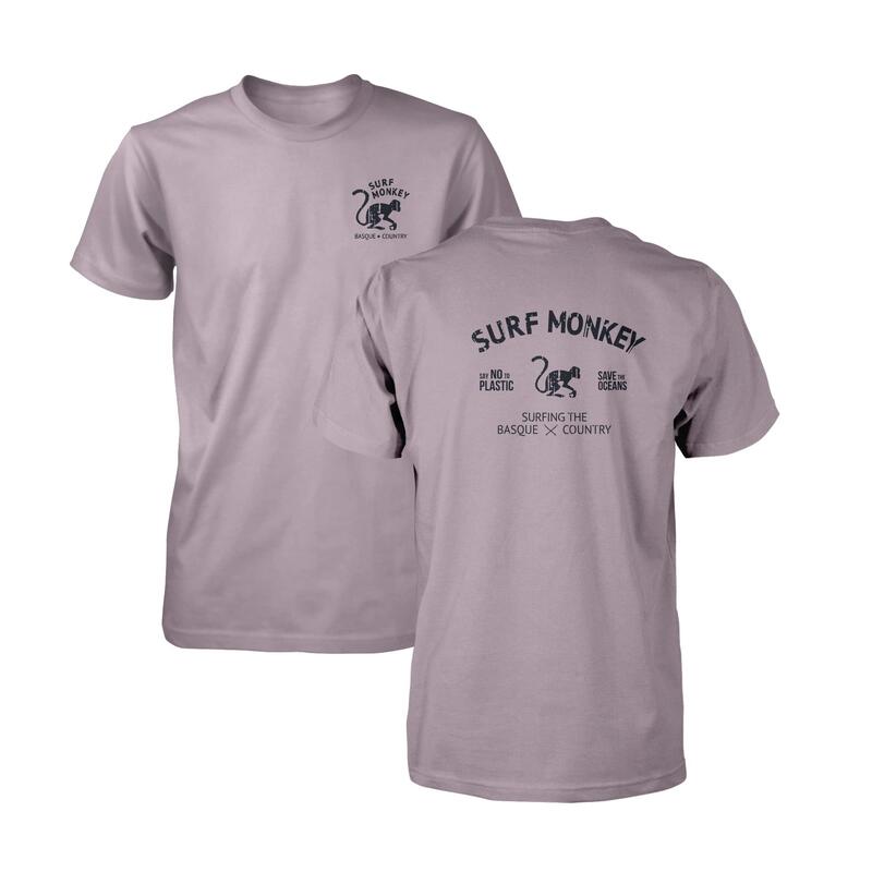 T-shirt en coton biologique - Sans plastique - courtes / Adulte (Violet)