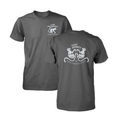 T-shirt 2 Monkeys - Manches courtes / Adulte (Gris)