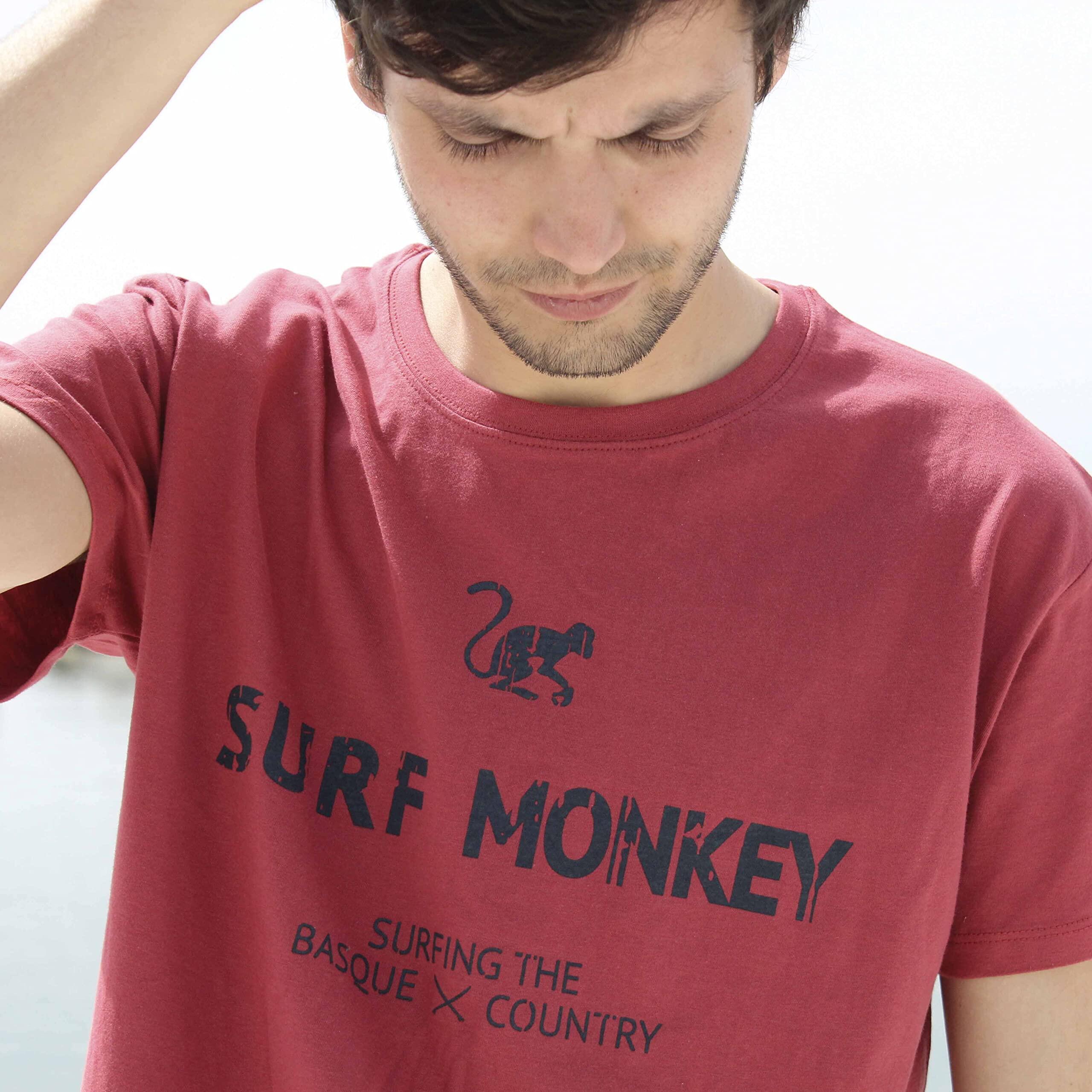T-shirt in cotone biologico - Manica corta / Adulto (Rosso) 3/4