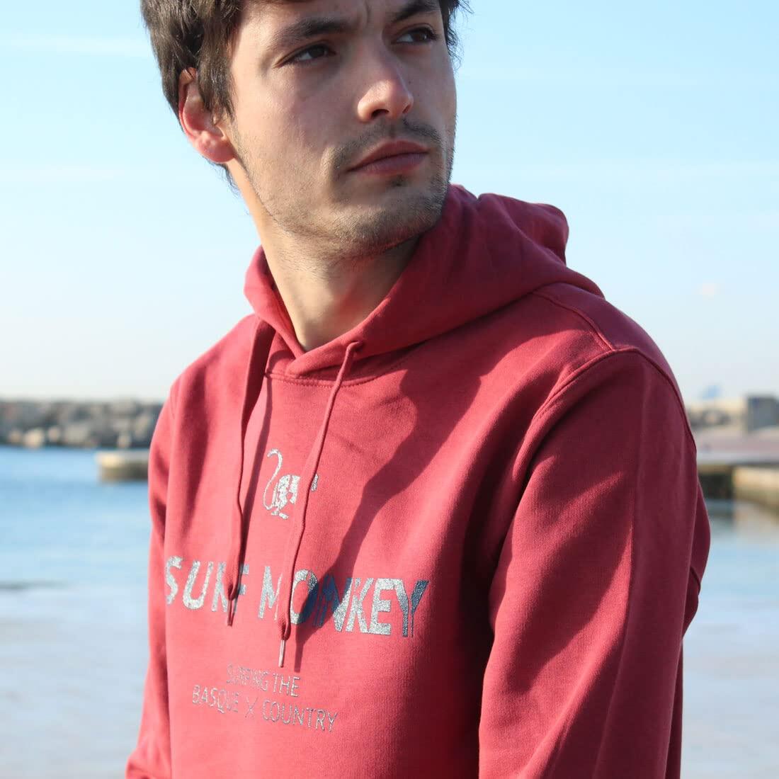 Sweatshirt aus Bio-Baumwolle – Kapuze / Erwachsene (Rot) 2/4