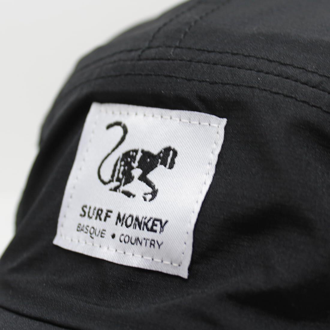 Casquette de running pluie unisexe – recyclée – sans fluor (Noir) 3/6