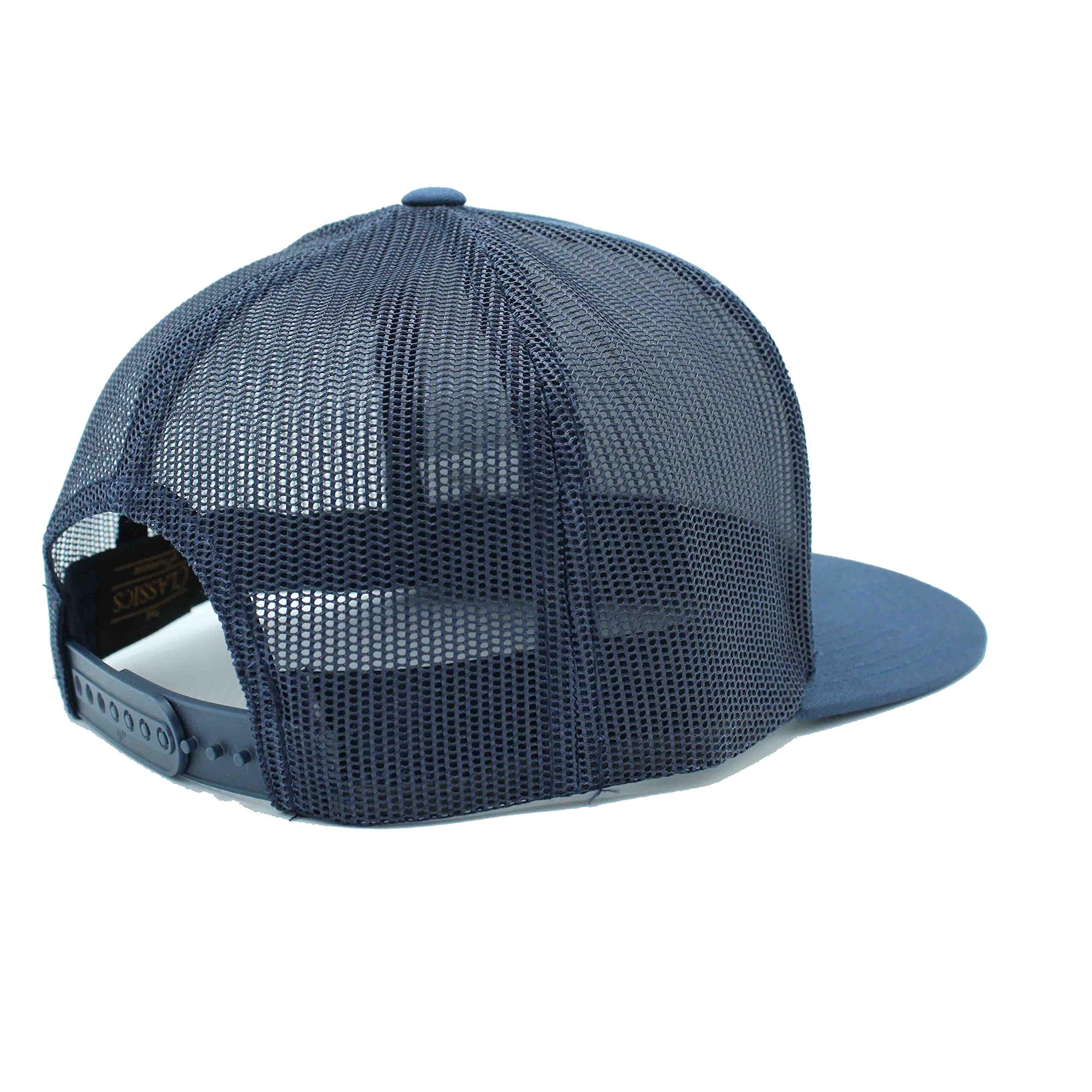Casquette Trucker - Visière plate - Patch / Adulte / Taille unique (Bleu) 3/3