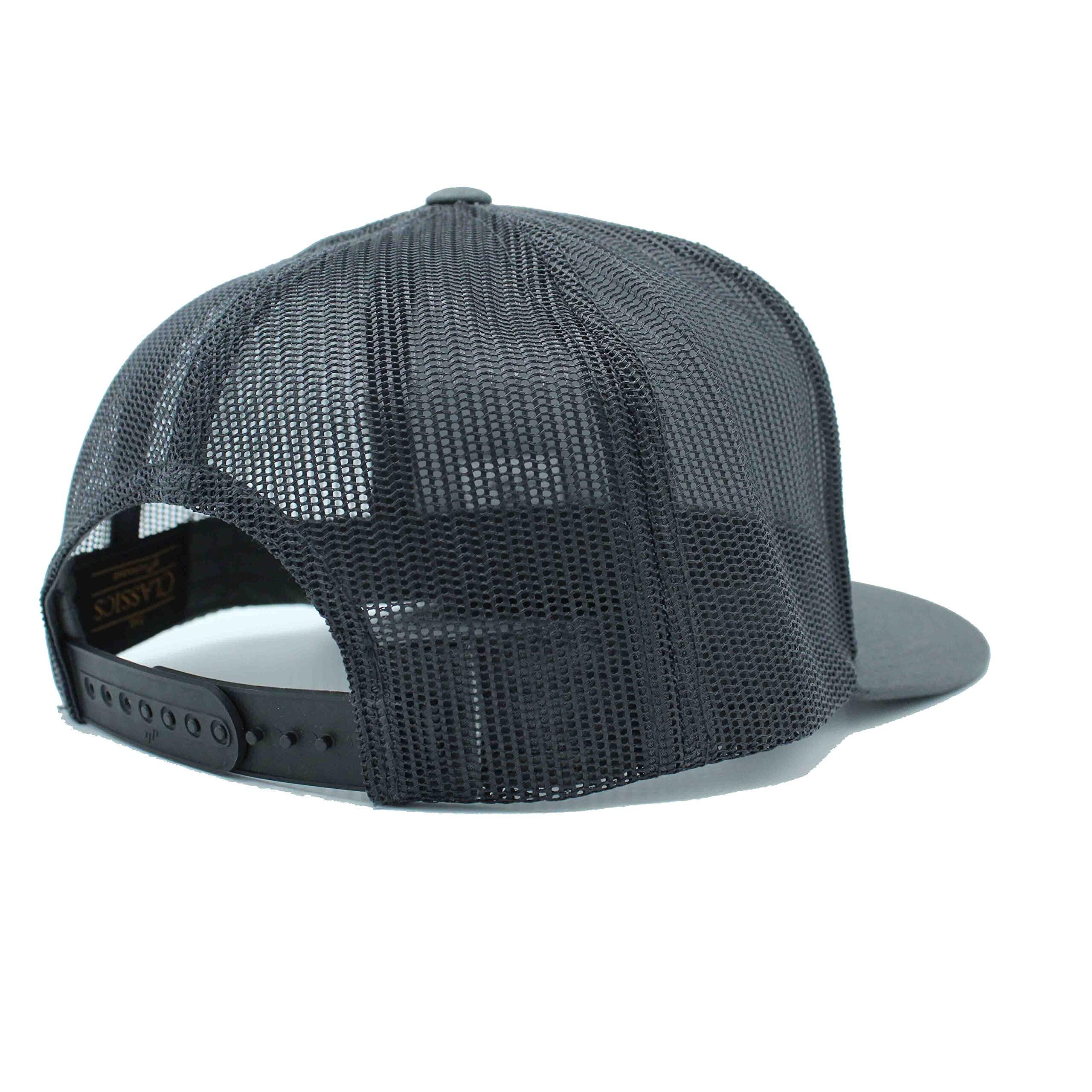 Boné Trucker - Viseira Plana - Patch / Adulto / Tamanho Único (Cinza/Vermelho) 3/5