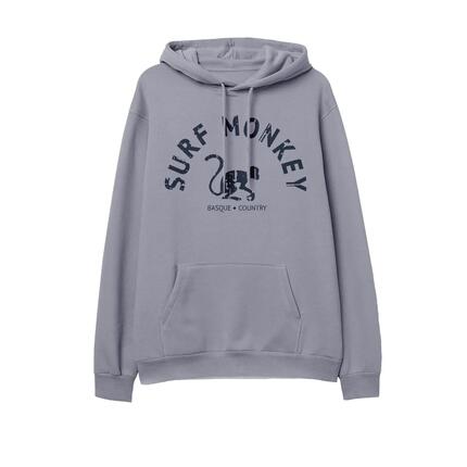 Bluza z kapturem z bawełny organicznej – Zakrzywione logo / Dorosły (Limonkowy)