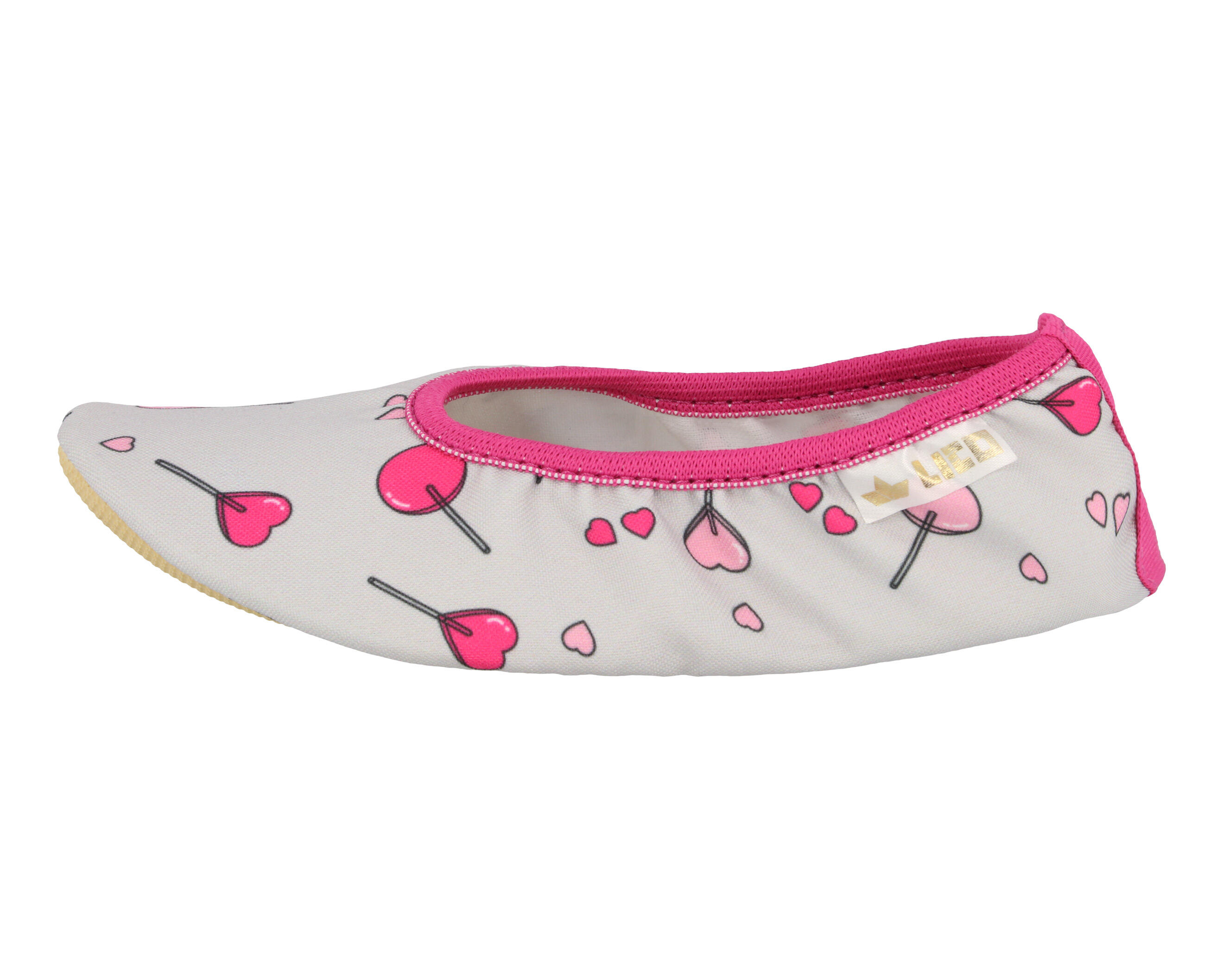 LICO LICO Girls' Gym Shoes Leather Grey Slip-On