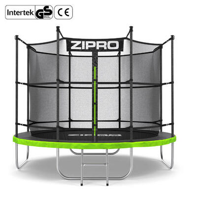 Trampoline ronde jump pro - 8ft 252 cm - met veiligheidsnet intern, ladder