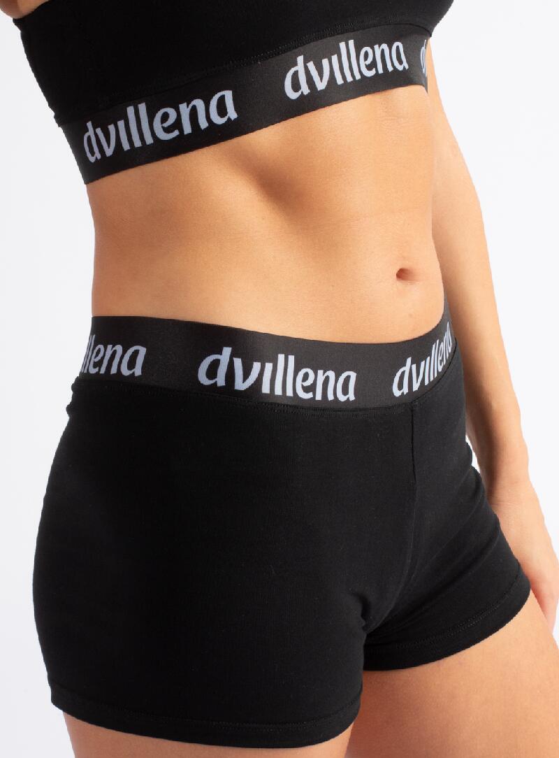 Culotte de Gymnastique Brand Dvillena Courte Noire Élastique 2/3