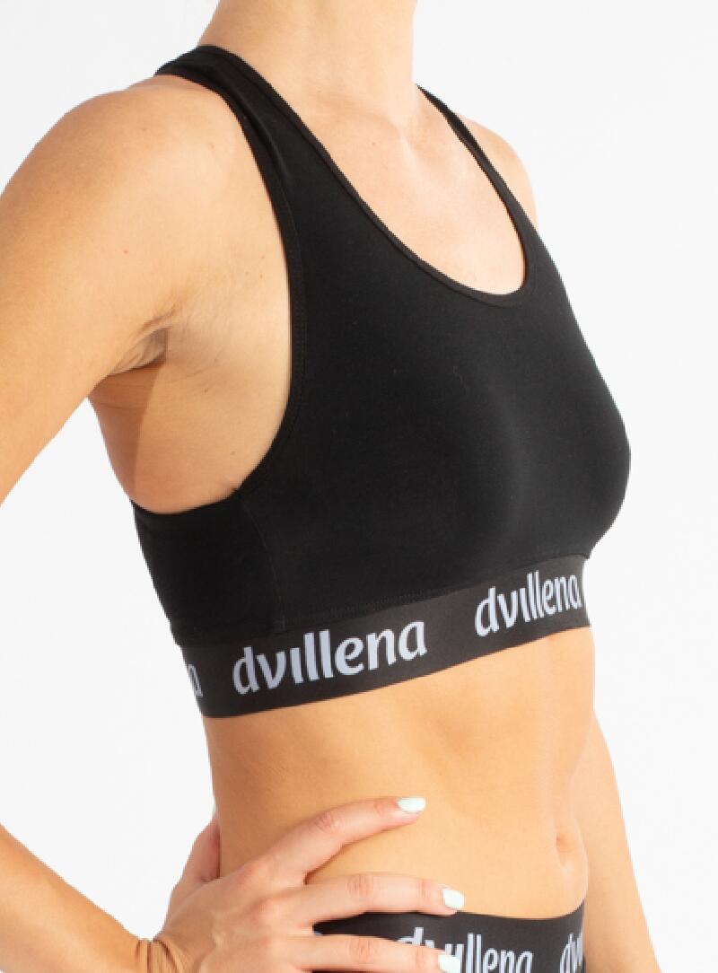 Top Gimnasia Brand Dvillena Espalda Nadador Negro 4/4