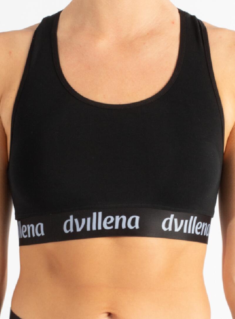 Top Gimnasia Brand Dvillena Espalda Nadador Negro 2/4