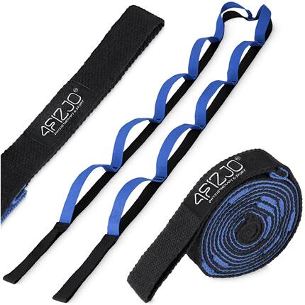 Dehnband Yoga Gurt mit Schlaufen Stretching Band Fitness 4FIZJO