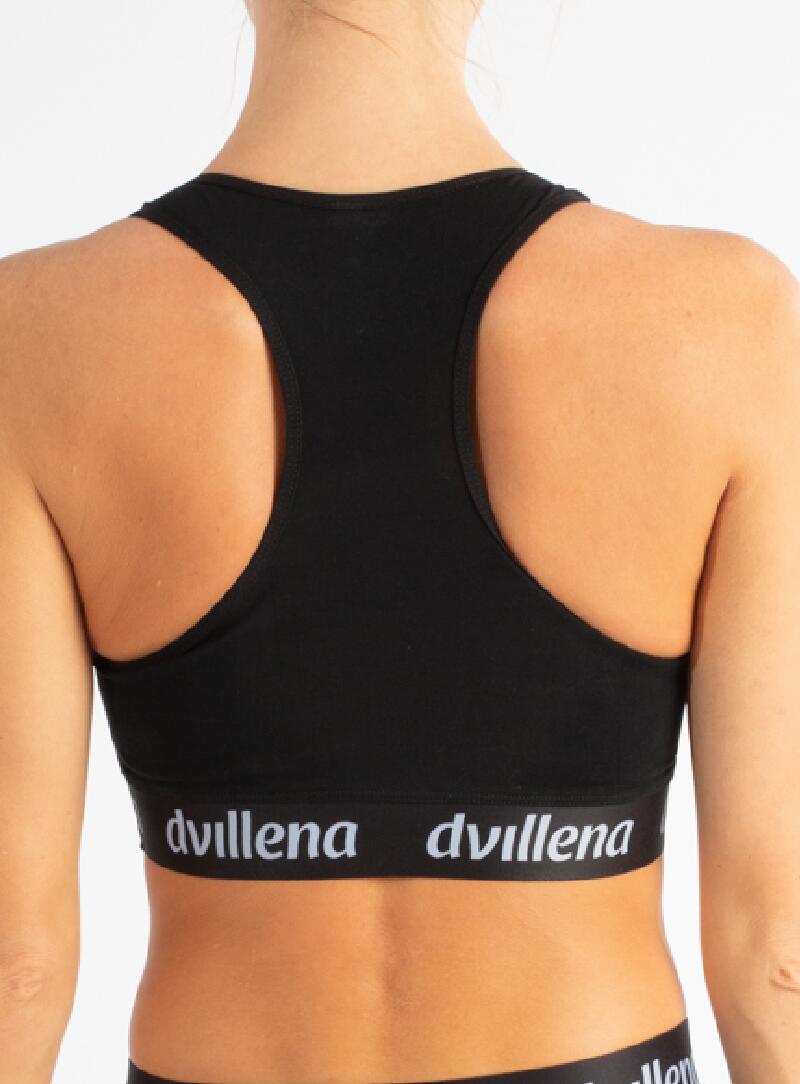 Top Gimnasia Brand Dvillena Espalda Nadador Negro 3/4
