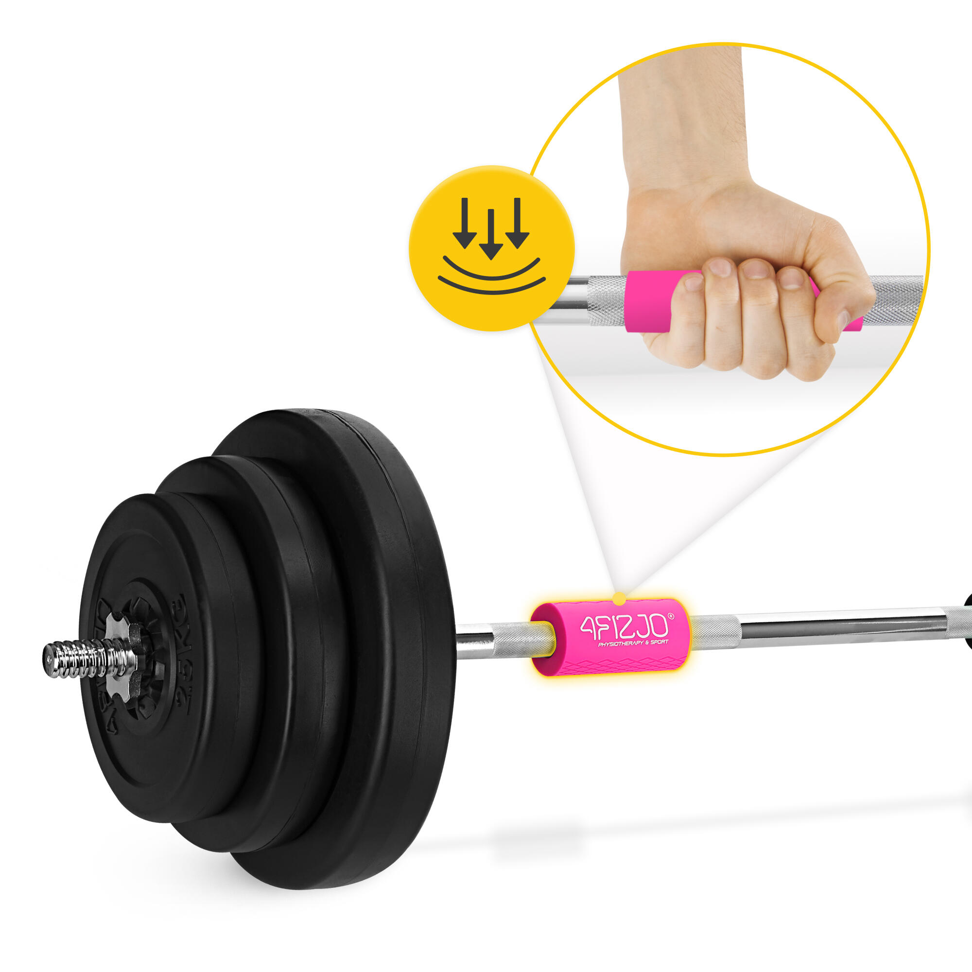 Griffüberzüge Griffe Ersatzgriffe für Fitnessgeräte Rutschfest 4FIZJO 5/7