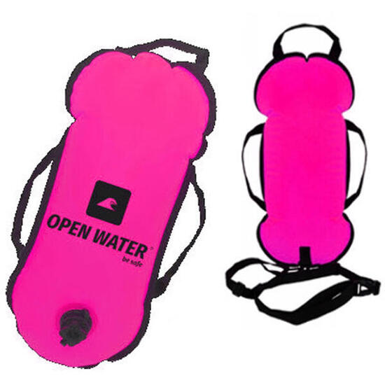 OpenWater Schwimmboje aufblasbar mit Griffen Freiwasser