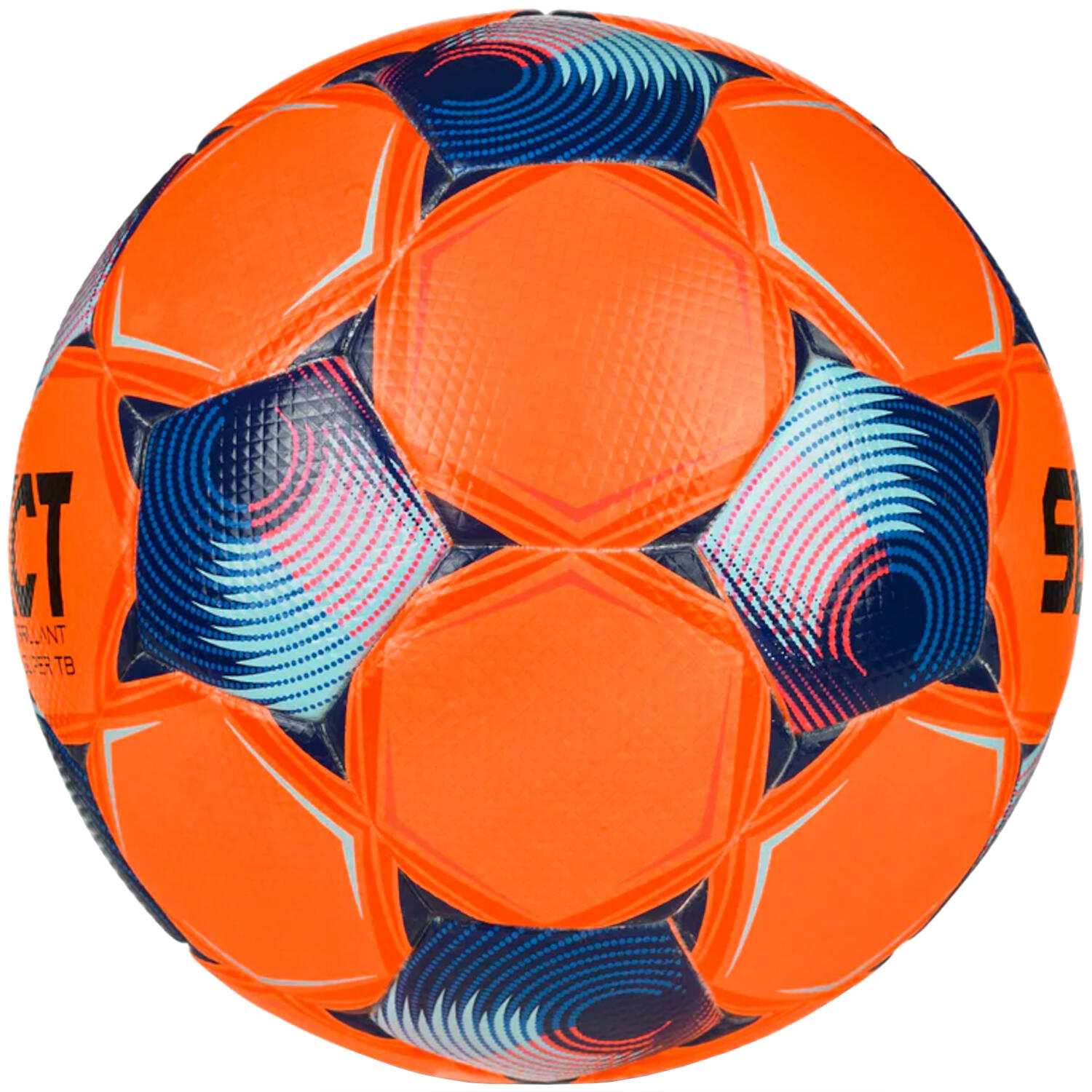 Select Brillant Super Tb V25 Wedstrijdbal - Wit / Blauw / Roze 2/4