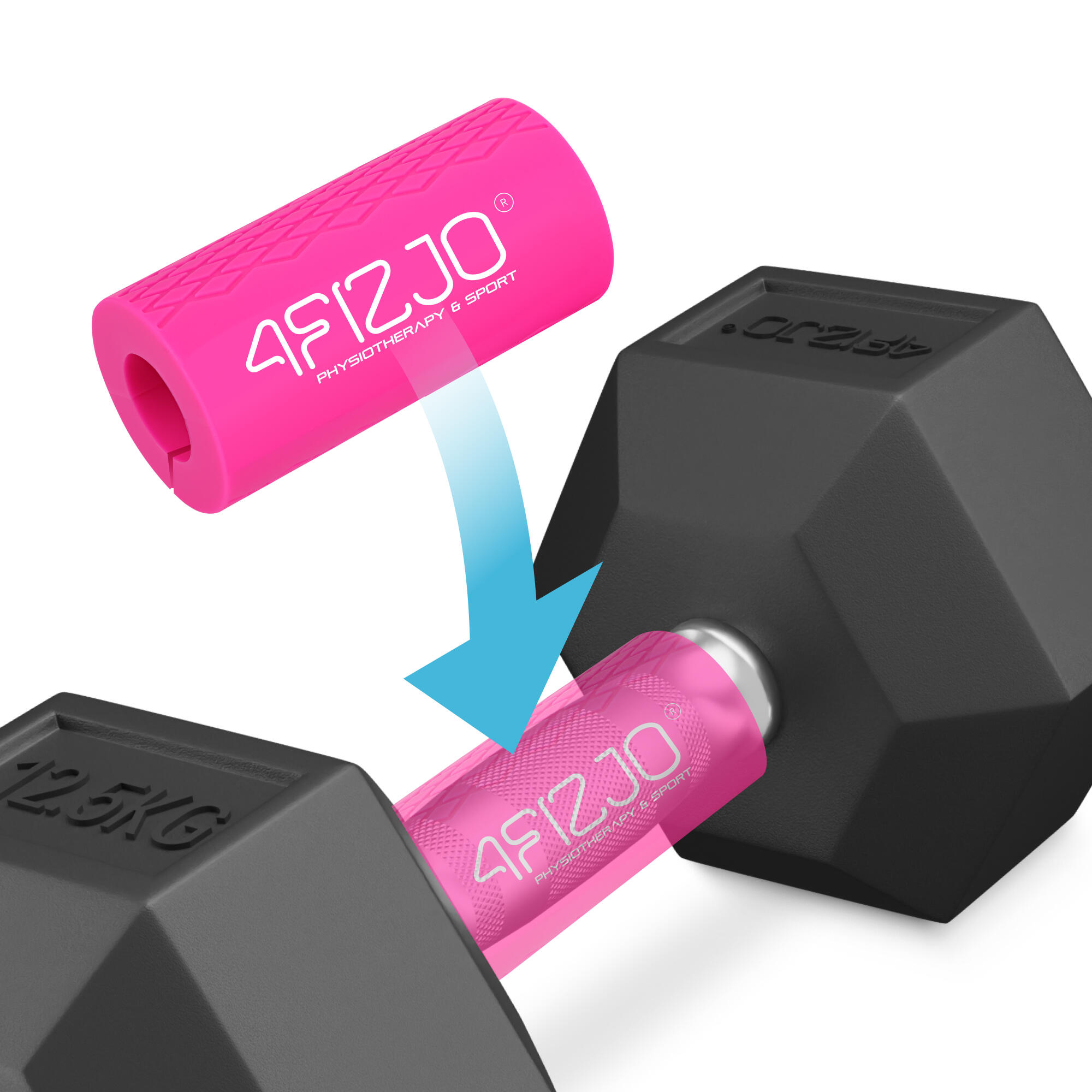 Griffüberzüge Griffe Ersatzgriffe für Fitnessgeräte Rutschfest 4FIZJO 2/7