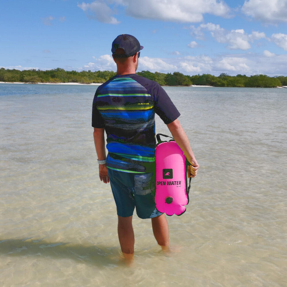 OpenWater Schwimmboje aufblasbar mit Griffen Freiwasser 4/5