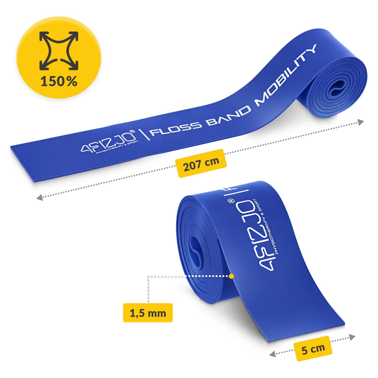 Taśma rehabilitacyjna do ćwiczeń FLOSS BAND 4FIZJO 1,5 mm 2/7