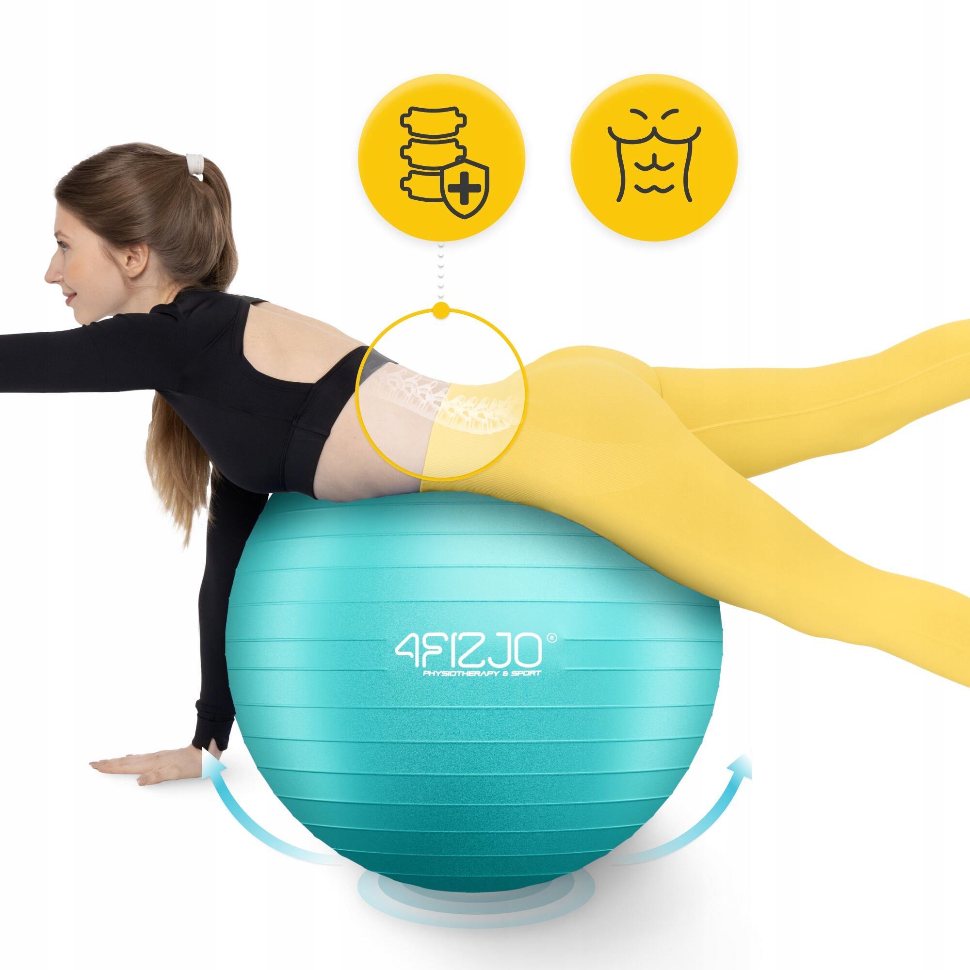 Palla ginnica fitness riabilitativa anti-burst postura 4FIZJO Reh Ball 6/7