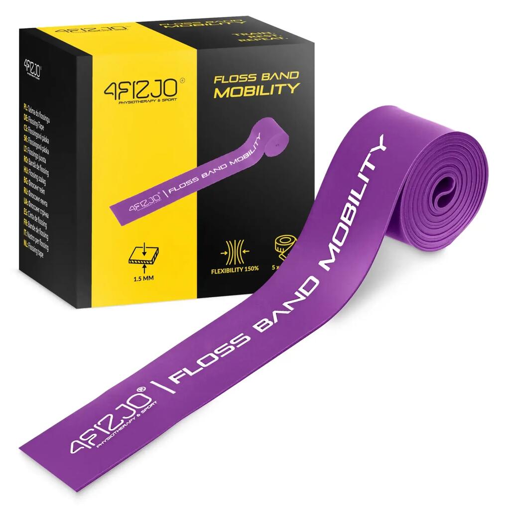 Лента за флосинг FLOSS BAND 4FIZJO латекс 207 см, 5 см 1,5 мм компресия