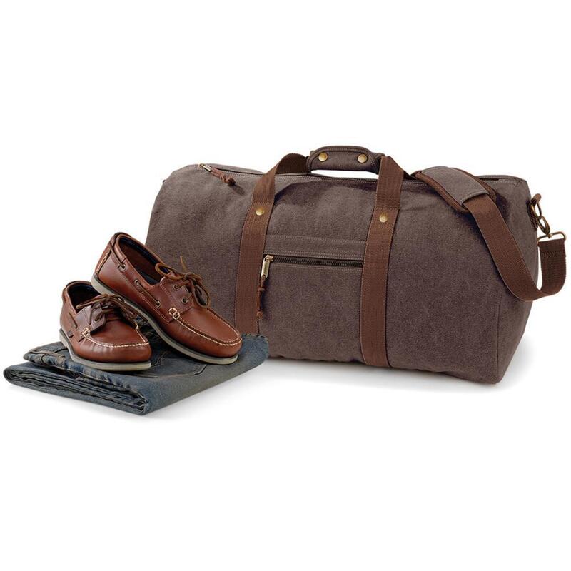 Vintage Sac De Voyage En Toile 45 Litres (Marron Vintage)