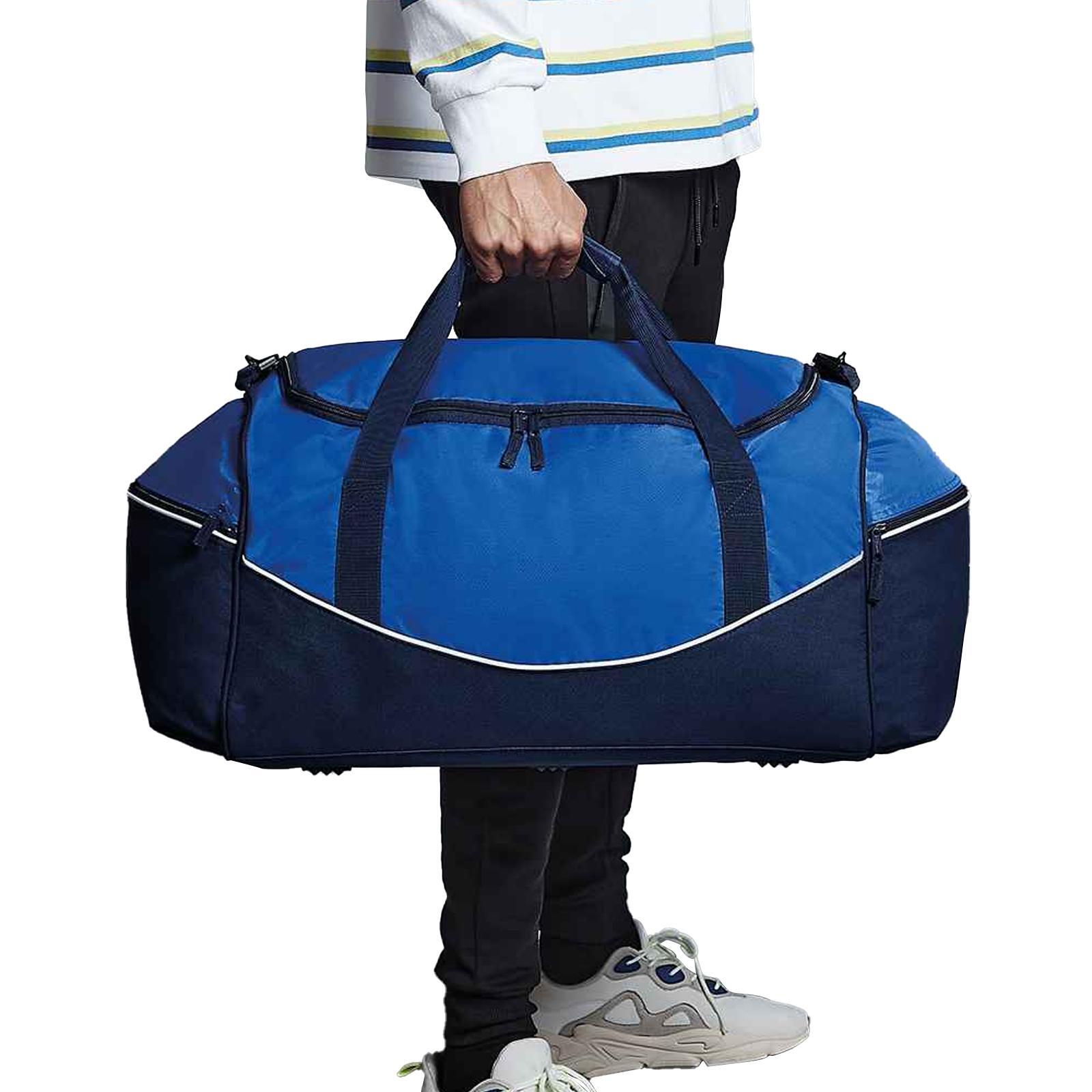 Bolsa Teamwear Holdall Duffle (55 litros) (Bright Royal/French Navy/White) 3/3