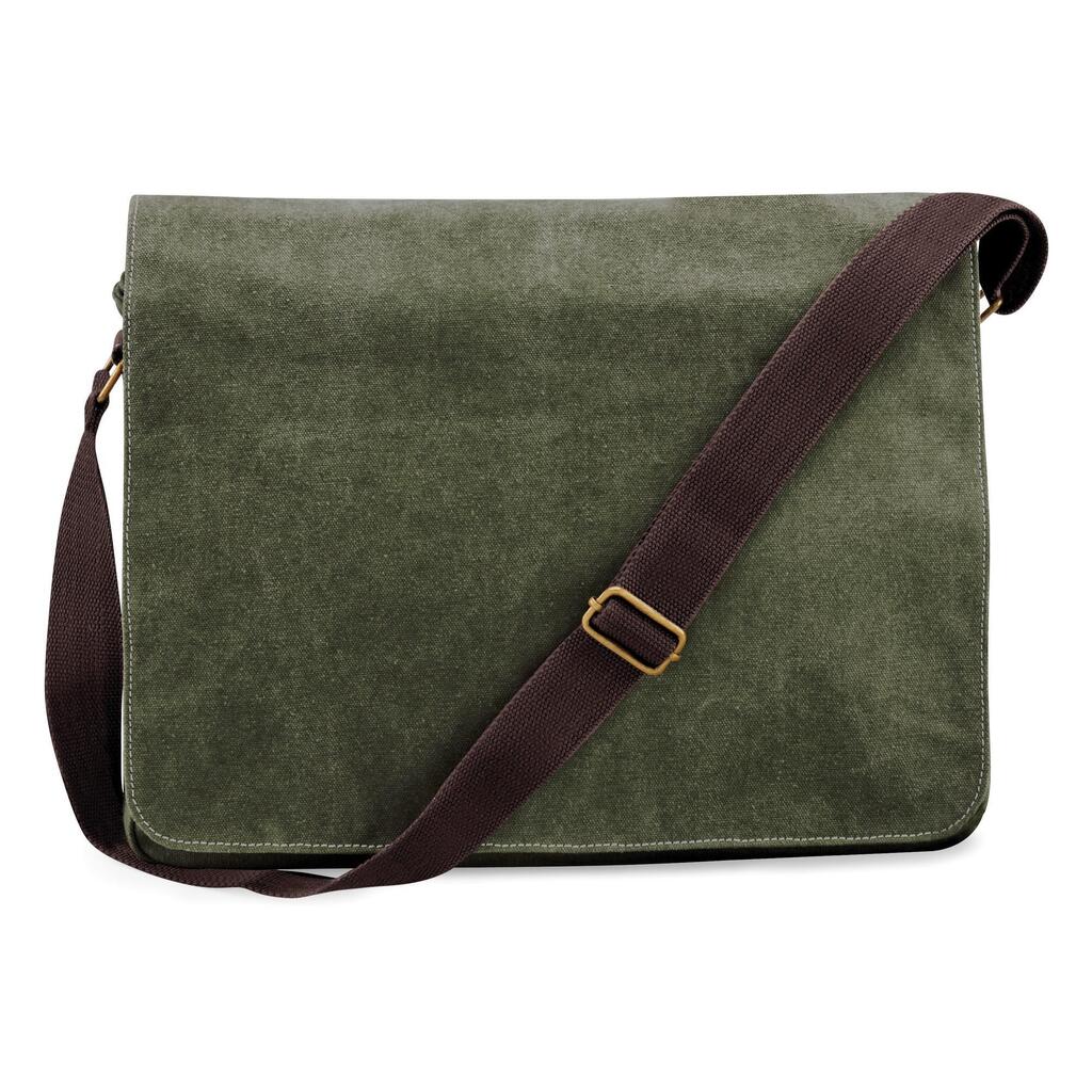 Vintage Canvas Despatch Bag 14 Litres (Vintage Military Green)