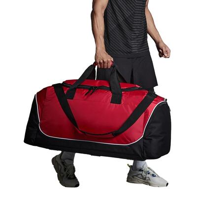 Teamkleding jumbo kit duffelzak 110 liter (klassiek rood/zwart/wit)