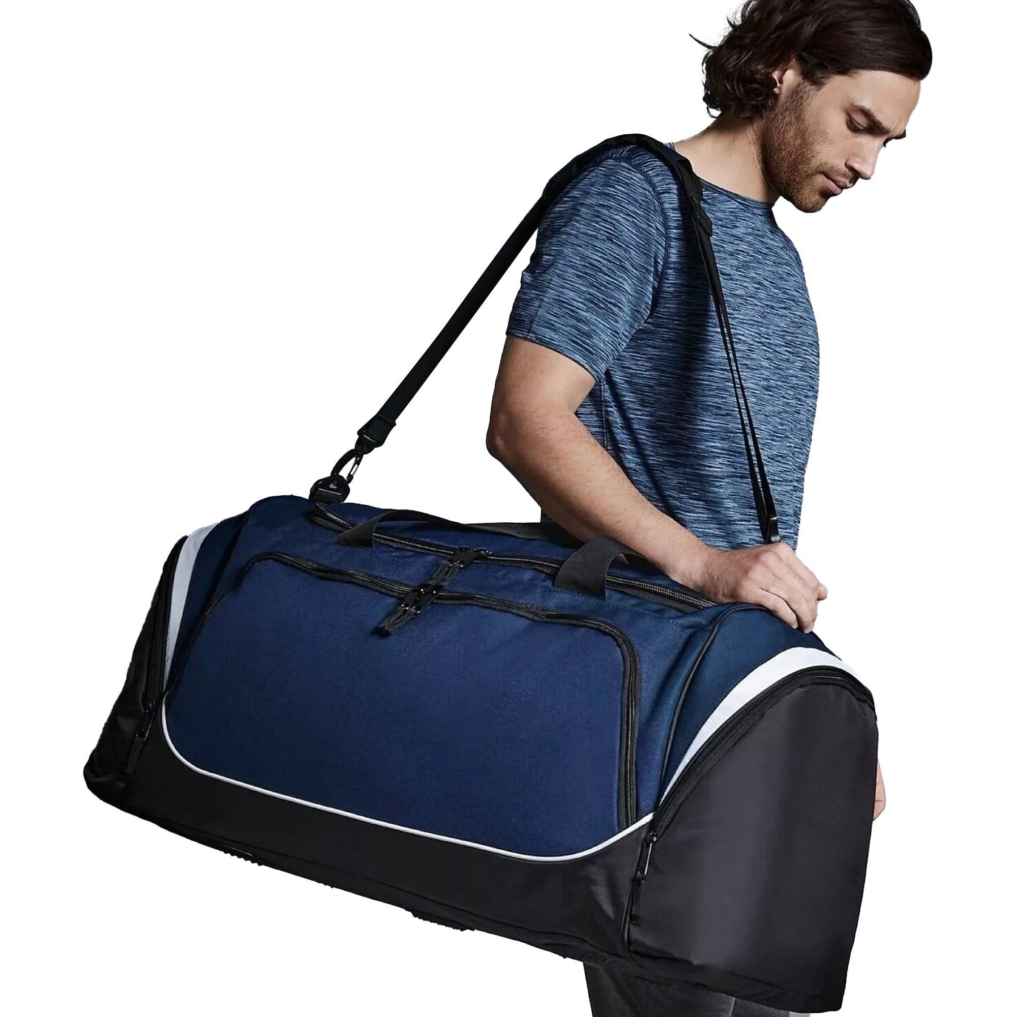 Sac De Voyage Très Grande Taille (115 Litres) (Bleu Marine/Noir/Blanc) 3/3