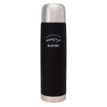 HerrenDamen Unisex Thermosflasche "Teros", 1l Damen und Herren Schwarz
